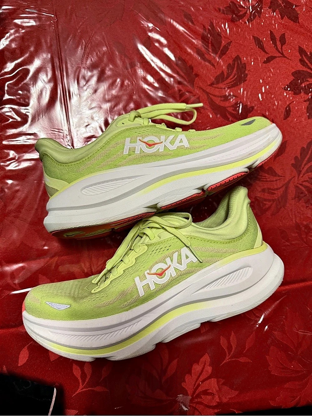 HOKA Bondi 8 Women's Green & White US 9